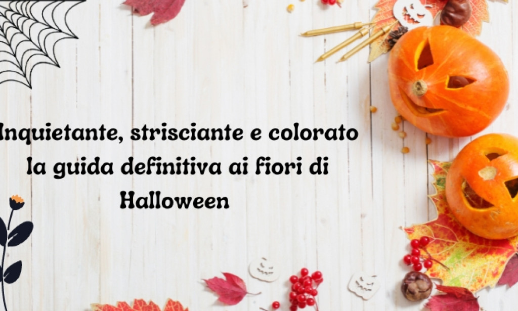 Inquietante, strisciante e colorato: la guida definitiva ai fiori di Halloween 🦇🌻