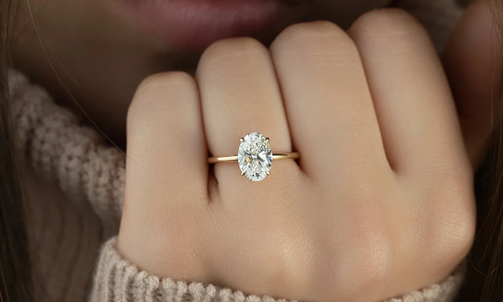 Oval Diamond Engagement Rings: Minimalist Designs for Modern Brides