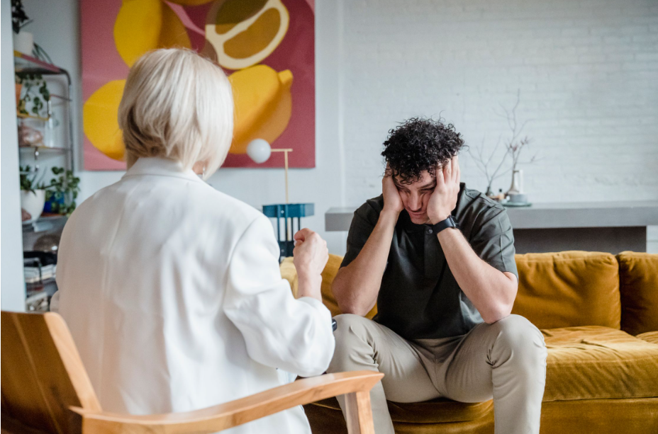 A man in a pornography treatment center